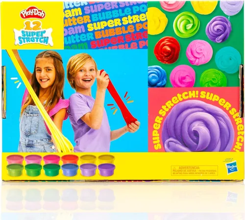 Vista 10 de Play-Doh Juego variado de 12 unidades de Playdoh súper elástico, regalos para niños, juguetes populares, recuerdos de fiesta para edades de 8 a 12