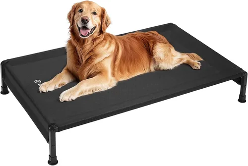 Vista 8 de Veehoo CWC2433 - Cama fresca para perros para exteriores, cama elevada para mascotas con malla Teslin lavable y transpirable, pies de silicona