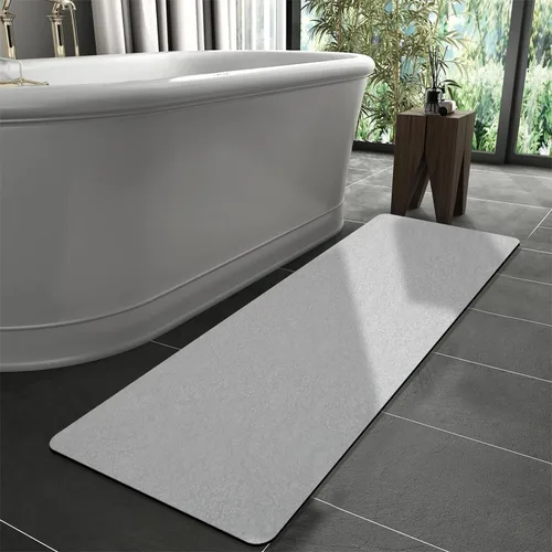 Vista 12 de Tierra de Diatomeas Tapete de Baño Alfombras de Baño Súper Absorbente Secado Rápido Antideslizante Tapete de Baño Delgado Tapetes de Piso de Baño