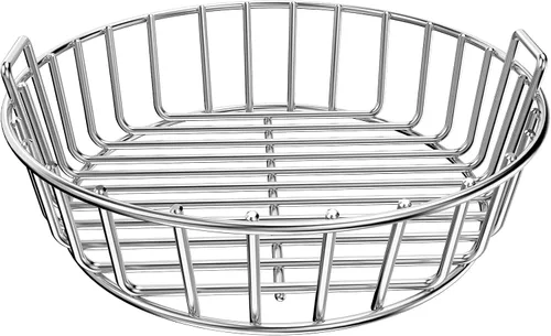 Vista 8 de onlyfire Canasta de cenizas de carbón para Huevo Verde Grande pequeño, contenedor de carbón de acero inoxidable con asas, accesorios para parrilla