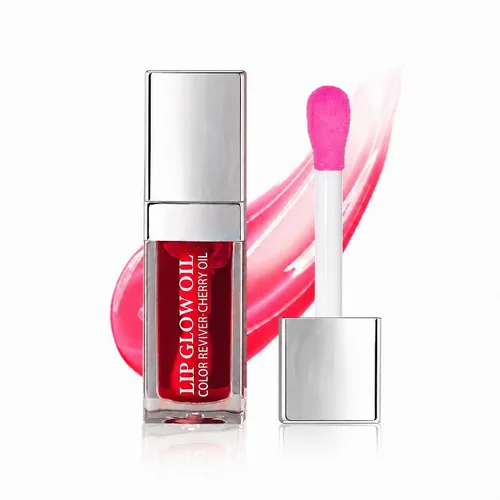 Vista 14 de GECOMO Aceite de brillo de labios hidratante, brillo de labios transparente con tinte Toot, nutritivo, duradero, reparador, aclarante de líneas