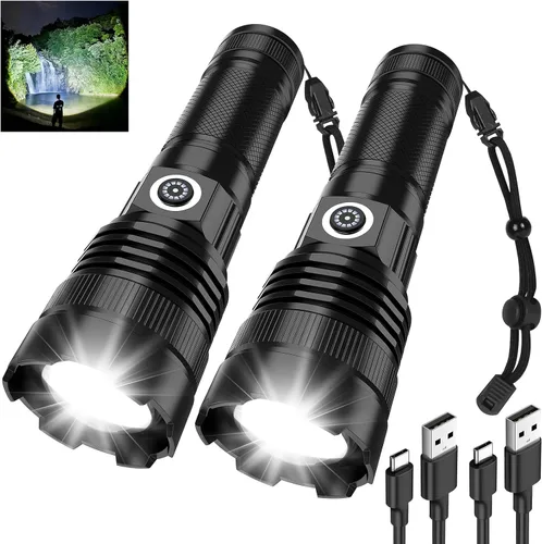 Vista 11 de CREE XML T6 3000 lúmenes táctico linterna LED, 5 modos, impermeable