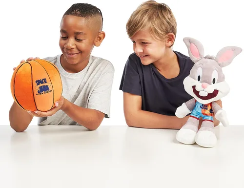 Vista 2 de Space Jam: Space Jam - Bugs Bunny New Legacy de 12.0 pulgadas de felpa transformadora que se convierte en un balón de baloncesto de felpa suave