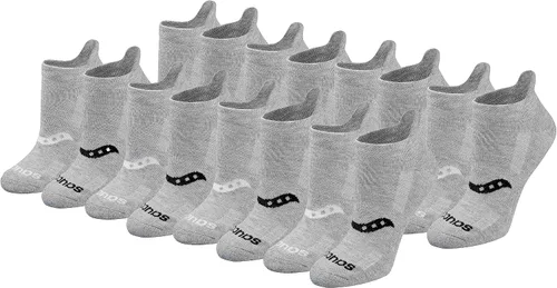 Vista 11 de Saucony Women's RunDry Performance Heel Tab Athletic Socks, Available in S-L (8, 16, 24 Pairs)