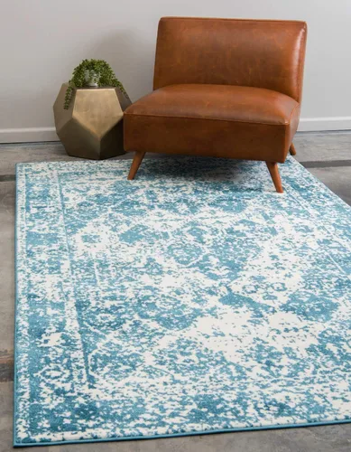 Vista 10 de Unique Loom - Alfombra estilo tradicional de Rosso Collection, Polipropileno, Beige/anaranjado