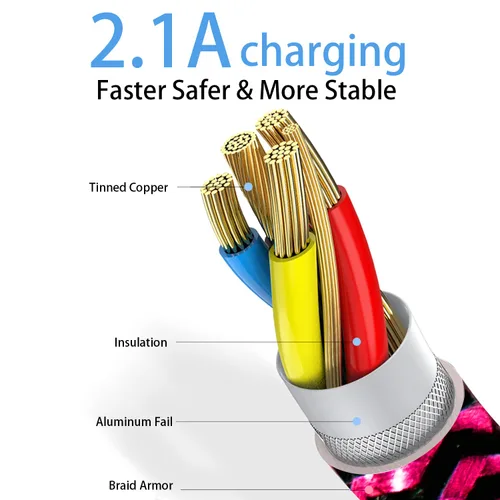 Vista 8 de Cable de ángulo USB C: [90 grados/6 pies/4 unidades/paquete de 4] Cable USB C de nailon compatible con Samsung Galaxy S10/S10e/9/Note 10, cable