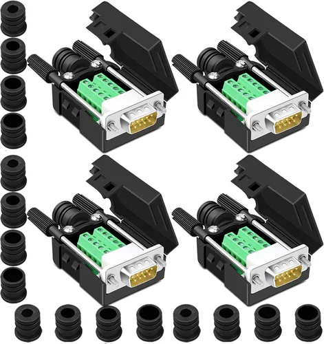 Vista 15 de 10PCS DB9 Solderless Serial a 9pin macho hembra conector de ruptura