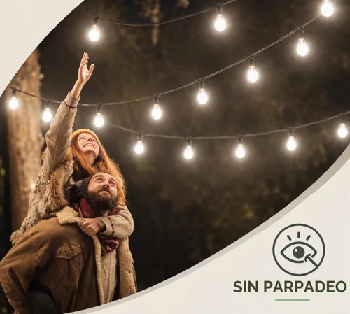 Vista 8 de Visther 5000K S14 Outdoor String Light Replacement Bulbs for Patio, 24-Pack 5000K Blanco luz día