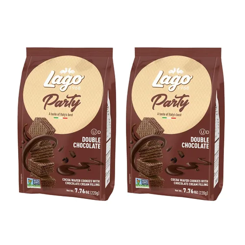 Vista 18 de Gastone Lago Party Wafers, capuchino, 8.82 onzas, galletas italianas de oblea con relleno de crema con sabor a capuchino, verificado sin OMG