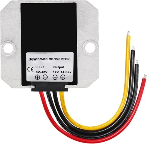 Vista 2 de Convertidor de voltaje DC 8V-40V a 12V 3A 36W, regulador de voltaje de convertidor de impulso, adaptador de potencia reductor de voltaje, módulo