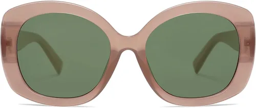 Vista 3 de SOJOS Gafas de sol redondas de moda para mujer, retro, de gran tamaño, cuadradas, elegantes, grandes, para mujer, SJ2212