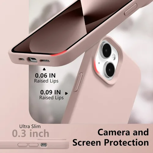 Vista 305 de Funda magnética de silicona para iPhone 13 Pro, color blanco antiguo [Compatible con Magsafe] [Forro de microfibra suave antiarañazos], funda