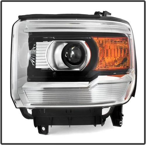 Vista 2 de ACANII - Para 2014-2015 GMC Sierra 1500 15-19 2500 3500 HD camión sin OEM LED DRL proyector faros faros montaje