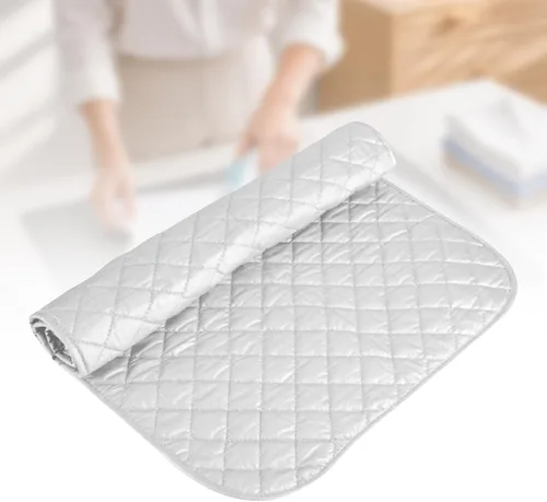Vista 4 de Manta de planchar portátil para mesa, cubierta alternativa para tabla de planchar, plegable, repuesto para lavadora, secadora, almohadilla 23.6x21.7