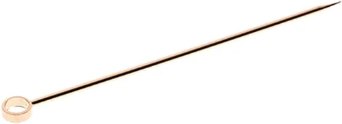 Vista 11 de Barfly Púas de cóctel, nudo de bambú, chapado en cobre, juego de 12