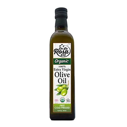 Vista 8 de Aceite de oliva virgen extra 100% orgánico - De La Rosa 1 litro - Primero prensado en frío, vegano, sin gluten y kosher Afrutado y con cuerpo