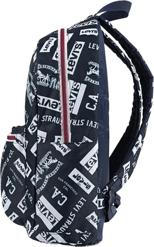 Vista 3 de Levi's Mochila de murciélago para niños, descontinuada, azulblanco, talla única, AzulBlanco, talla única