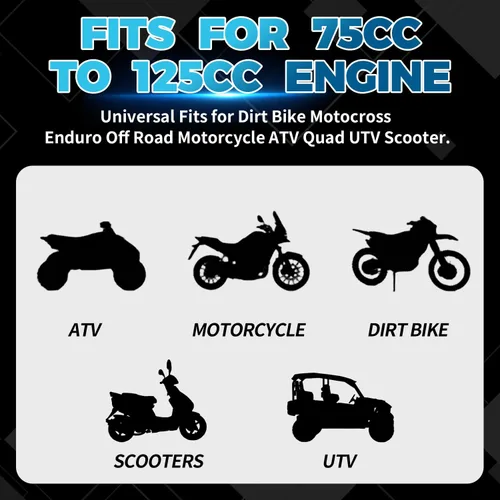 Vista 3 de Carburador JFG RACING PWK de 28 mm, carburador universal de 28 mm para piezas de carreras de ATV de 75CC 80CC 90CC 110CC 125CC, cuatrimotos, go
