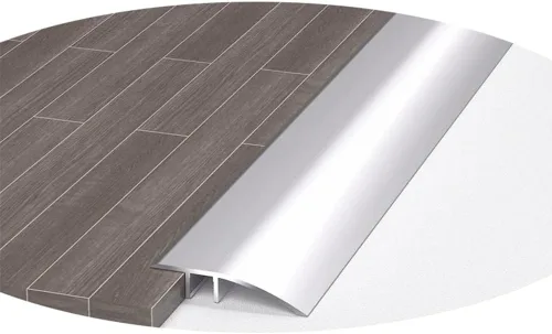 Vista 6 de HCZION 1 tira de umbral para puerta, tira de transición de aluminio, tira de transición de piso, rampa de umbral de alfombra, reductor de umbrales