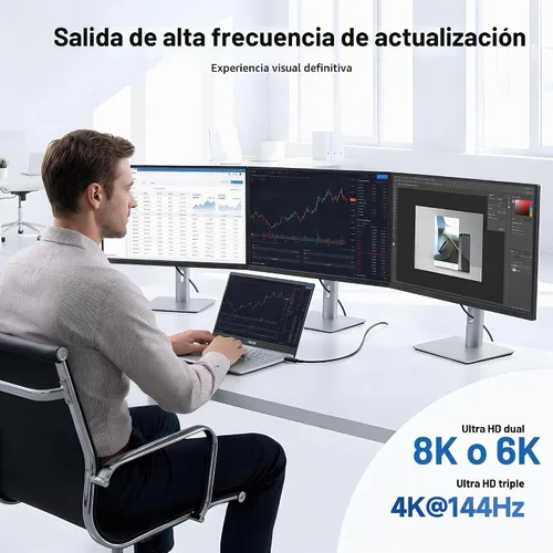 Vista 4 de Cable Matters [Certificado Intel] Cable Thunderbolt 5 de 80 Gbps, 1 pie/1.0 ft