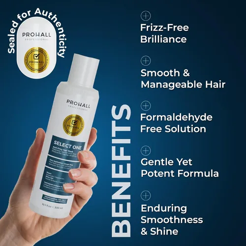 Vista 10 de Complejo de Tratamiento de Queratina Brasileña Blowout - PROHALL SELECCIONE UNO 10.1oz/300ml - Tratamiento Capilar de Queratina Brasileña Sin