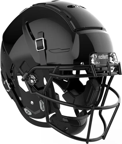Vista 8 de Schutt F7 2.0 Casco de Fútbol Americano Universitario - Hombres, Niños (14+) - Blanco Brillante Moldeado, Negro - Mediano - Fútbol NCAA - Exterior
