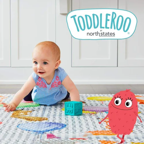 Vista 4 de Toddleroo by North States - Cerradura de puerta corredera y ventana para protección de bebés: Cerradura de puerta corredera para seguridad infantil