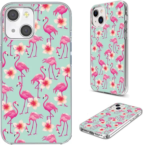Vista 35 de Funda para iPhone 14/13, funda transparente de TPU suave de ajuste delgado con diseño de paraguas rojo de la torre Eiffel de París, a prueba de Una