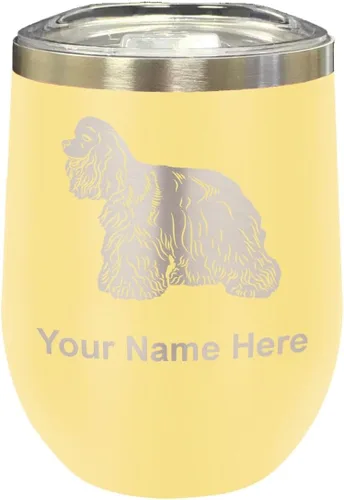 Vista 37 de LaserGram Vaso de vino de acero inoxidable de doble pared, grabado personalizado incluido (negro)