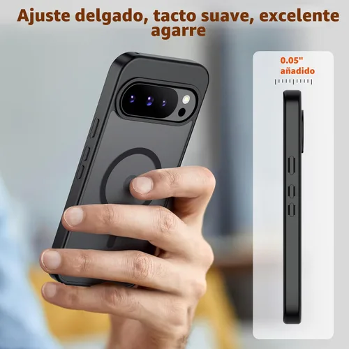 Vista 7 de SUPFINE Funda magnética para Google Pixel 10 Pro XL con protector de pantalla (imanes integrados) (protección contra caídas de grado militar)