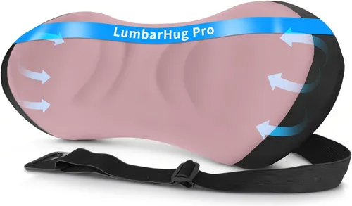 Vista 9 de Almohada de apoyo lumbar para silla de oficina, almohada lumbar para automóvil, almohada de apoyo lumbar ergonómica de espuma viscoelástica