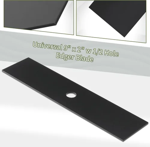 Vista 8 de Paquete de 5 cuchillas universales de 9 x 2 pulgadas (1/2 agujero) compatibles con Mclane 2059, 2059 cuchilla de bordeadora para bordes de poder