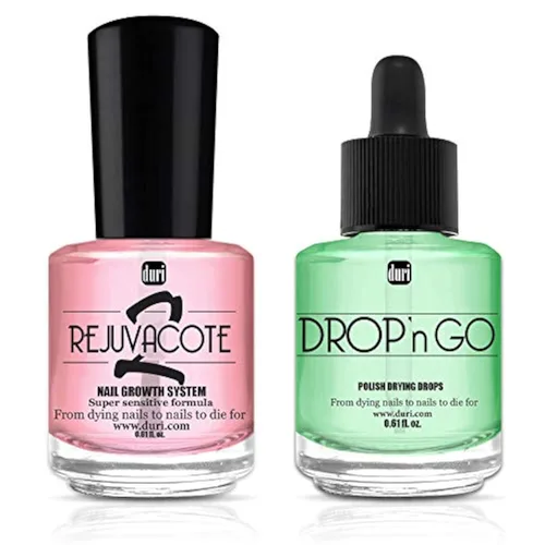 Vista 10 de duri Drop'n Go Gotas de uñas de secado rápido, gotas de secado rápido para esmalte de uñas de larga duración, 0.45 onzas líquidas (paquete de 1)