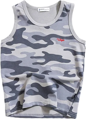Vista 19 de Camisetas sin mangas de algodón suave para niños pequeños, paquete de 3