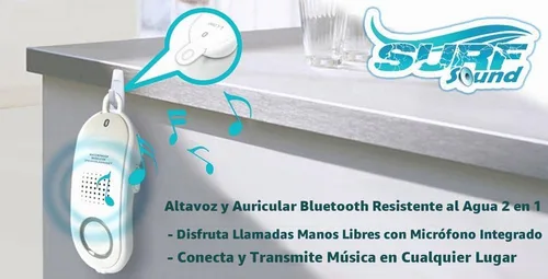 Vista 3 de Pyle Altavoz portátil inalámbrico a prueba de agua - Compatible con Bluetooth - Altavoz de ducha recargable para exteriores con micrófono - Cargador