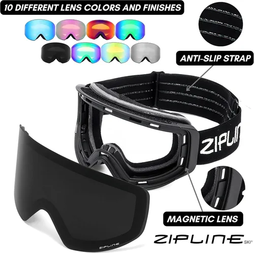 Vista 3 de Gafas de esquí Zipline Podium XT - Lentes magnéticas sin niebla