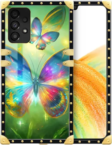 Vista 109 de Funda compatible con Samsung Galaxy A03S 4G, TPU suave de lujo y parte trasera de policarbonato duro para niñas y mujeres, funda protectora a prueba