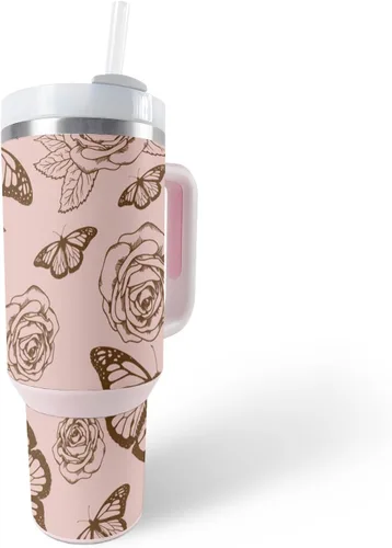 Vista 29 de MightySkins Skin - Vaso de vinilo compatible con Stanley The Quencher H2.0 FlowState de 40 onzas, vaca marrón, protectora, duradera y única, fácil