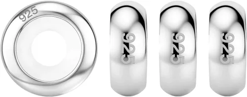 Vista 7 de Lovans 925 Sterling Silver Stopper Charms for Bracelets, Stopper Beads Fit DIY Jewelry