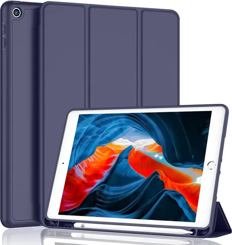 Vista 15 de iMieet - Funda para iPad de 9ª generación 2021/iPad de 8ª generación 2020 de 10.2 pulgadas con soporte para lápices, funda para iPad de 7ª