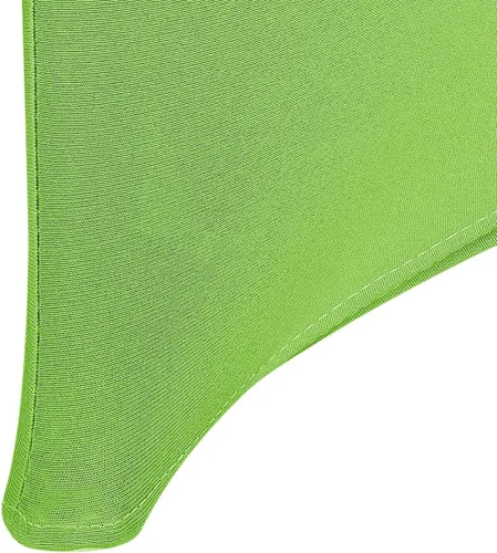 Vista 8 de Peomeise - Funda de mesa de elastano de 4 pies, mantel rectangular elástico de elastano (verde manzana, 4 pies)