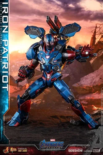 Vista 3 de Obra maestra de la película DIECAST Avengers: End Game, figura a escala 1/6, Iron Patriot