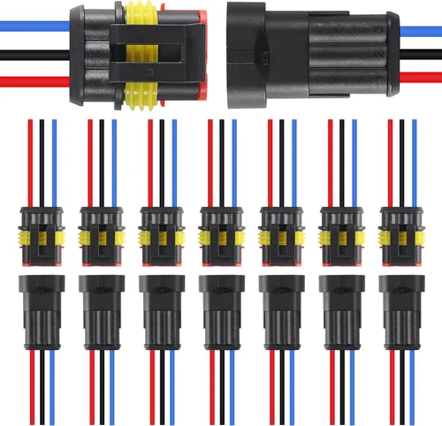 Vista 11 de 10 Piezas Conector de 1 Pin Impermeable Eléctrico Enchufe de 1 Pin Auto Cable Eléctrico Conectores de Desconexión Rápida Automotrices Conectores