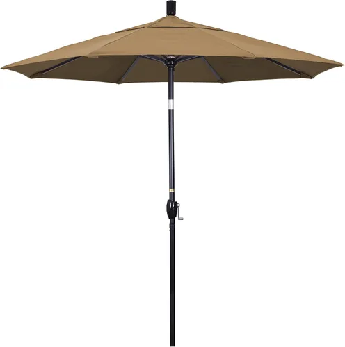 Vista 11 de California Umbrella 7.5' paraguas redondo de aluminio del mercado, elevación de la manivela