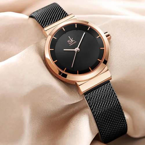 Vista 5 de SHENGKE Reloj minimalista (Love Me Tender Love Me Home) Reloj de pulsera casual de moda