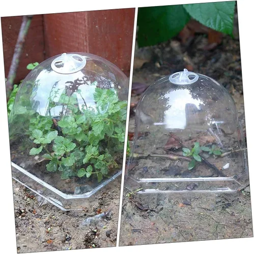 Vista 8 de MERRYHAPY Cubiertas de campana de cúpula de plantas de material resistente fabricado para jardinería y protección de invierno