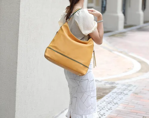 Vista 3 de MKF - Bolso de mano de piel sintética suave para mujer, bolso de hombro con asa superior de moda