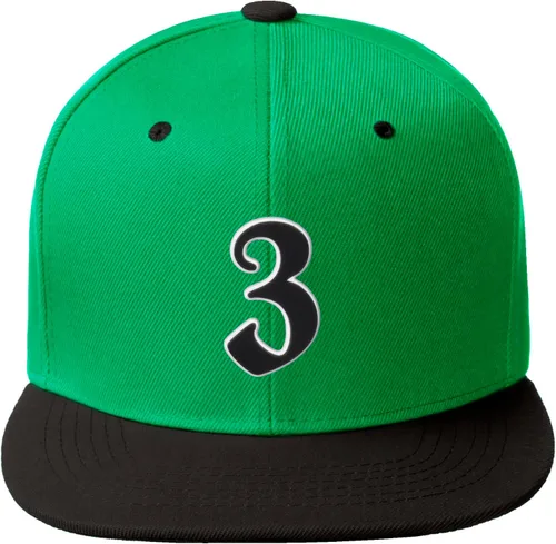 Vista 30 de Daxton Gorra clásica con visera de billete plano con letras del alfabeto inglés antiguo de la A a la Z