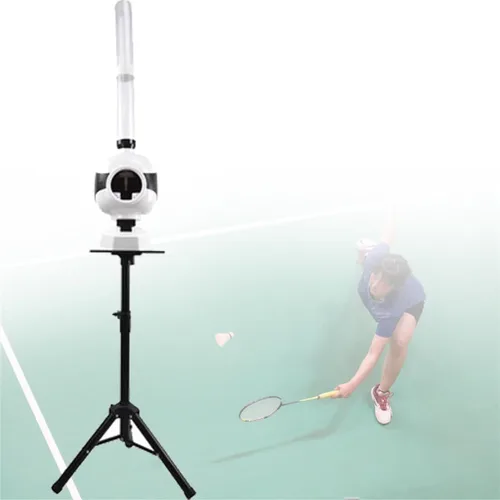 Vista 9 de Máquina de servir bádminton, máquina automática de bolas de entrenamiento de bádminton, máquina de lanzamiento de bádminton para adolescentes