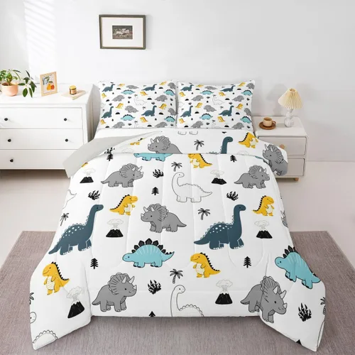Vista 31 de Feelyou Juego de ropa de cama con lazos bonitos y cerezos, tamaño individual, para niños, juego de edredón con lazos de acuarela para niños, niñas